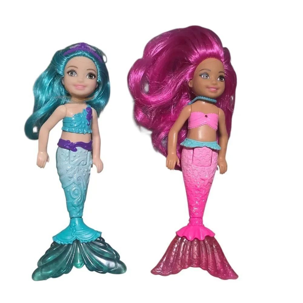 Mermaid Doll Set with Rainbow Tails - Picture 2 of 5